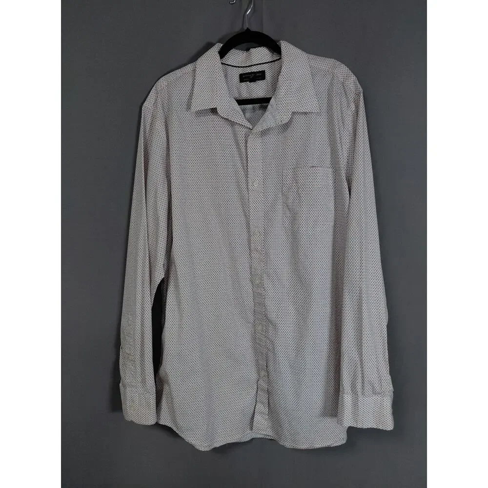 Banana Republic Non-Iron Tailored Slim White Button-Up Shirt Men Size XXL